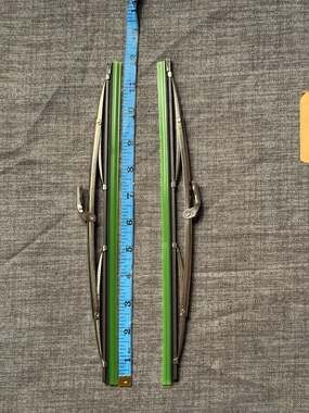 Vintage Anco Stainless Steel 13 Inch Wiper Blades Pair New Old Stock